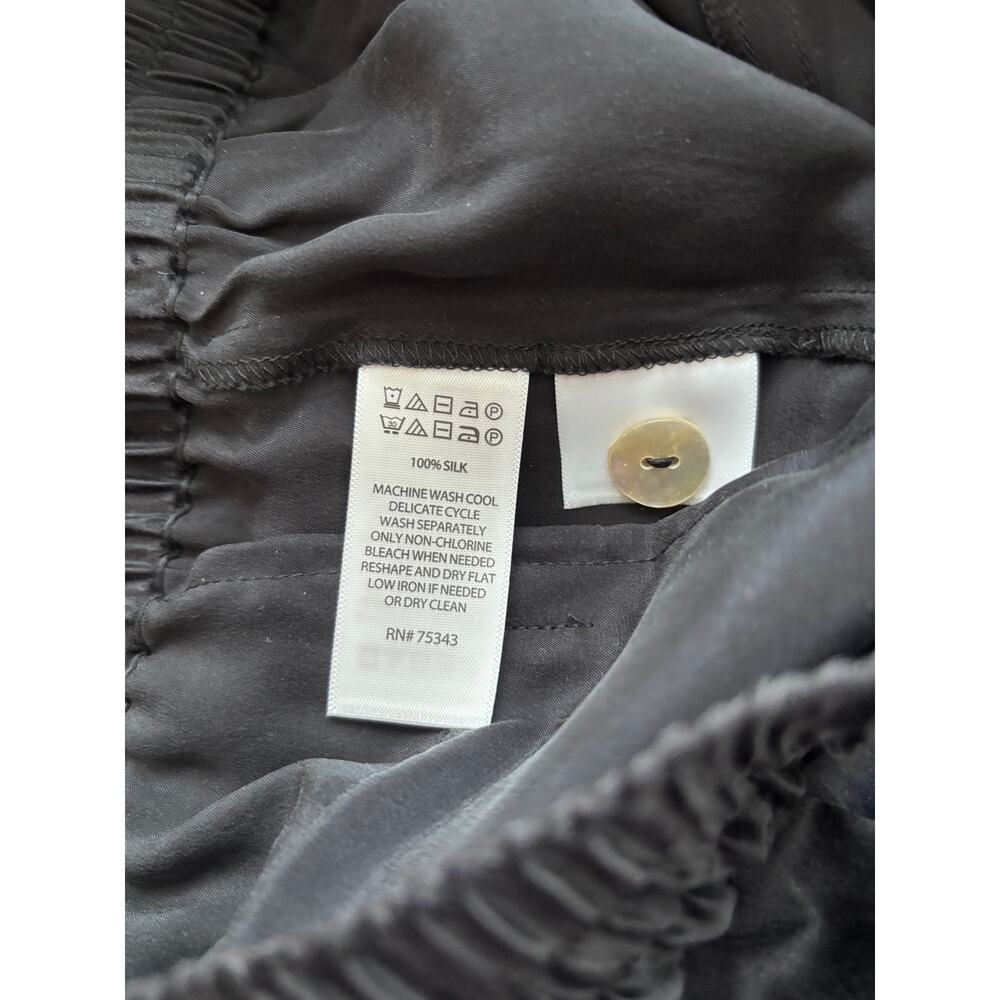 Nicole Miller | NWT 100% Silk Jogger Pants with Cargo Pockets Size S - Picture 9 of 9